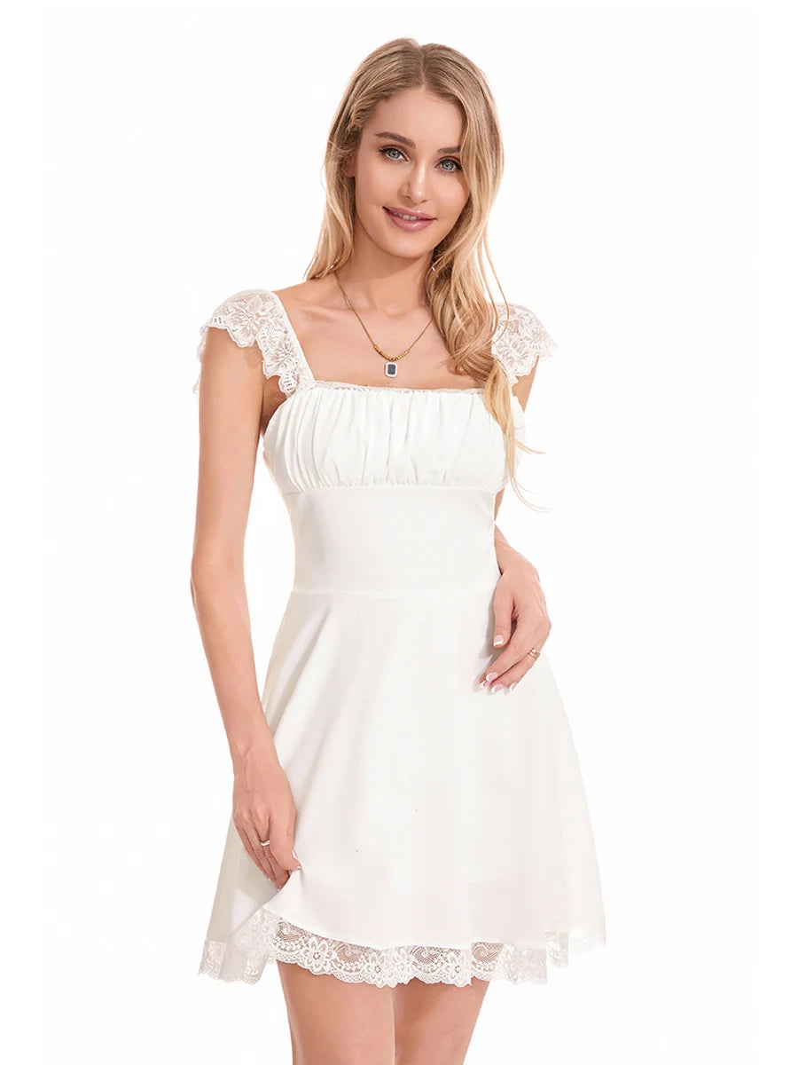 Elegant Retro Floral Print Swing Dress Sleeveless V-Neck Pleated Waist Vintage Tea Party Midi Dress for Women